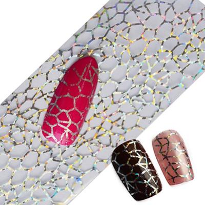 Glitter Nail Art Kompletní tipy DIY pavučinové fólie na nehty Transfer Polish Samolepka Obtisky na nehty