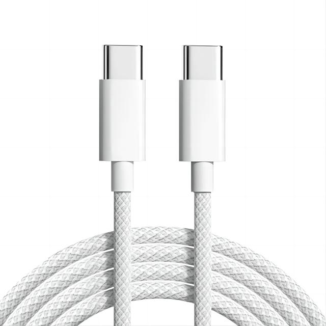 USB C to USB C Fast Charge Nylon Braided Type C Data Cable 1 meter