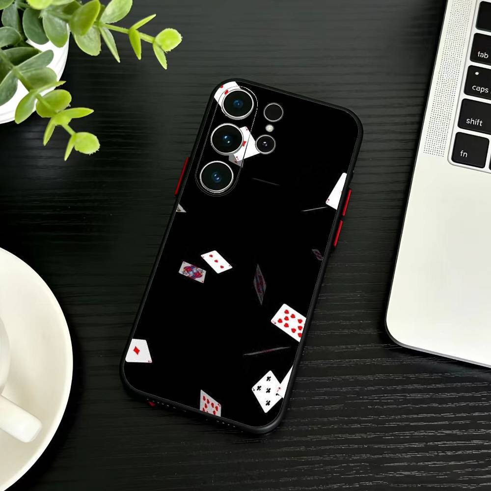 P-poker  Phone Case For Samsung S26,S25,S24,S23,S22,S21,S20,Ultra,Plus,FE Black Soft Cover
