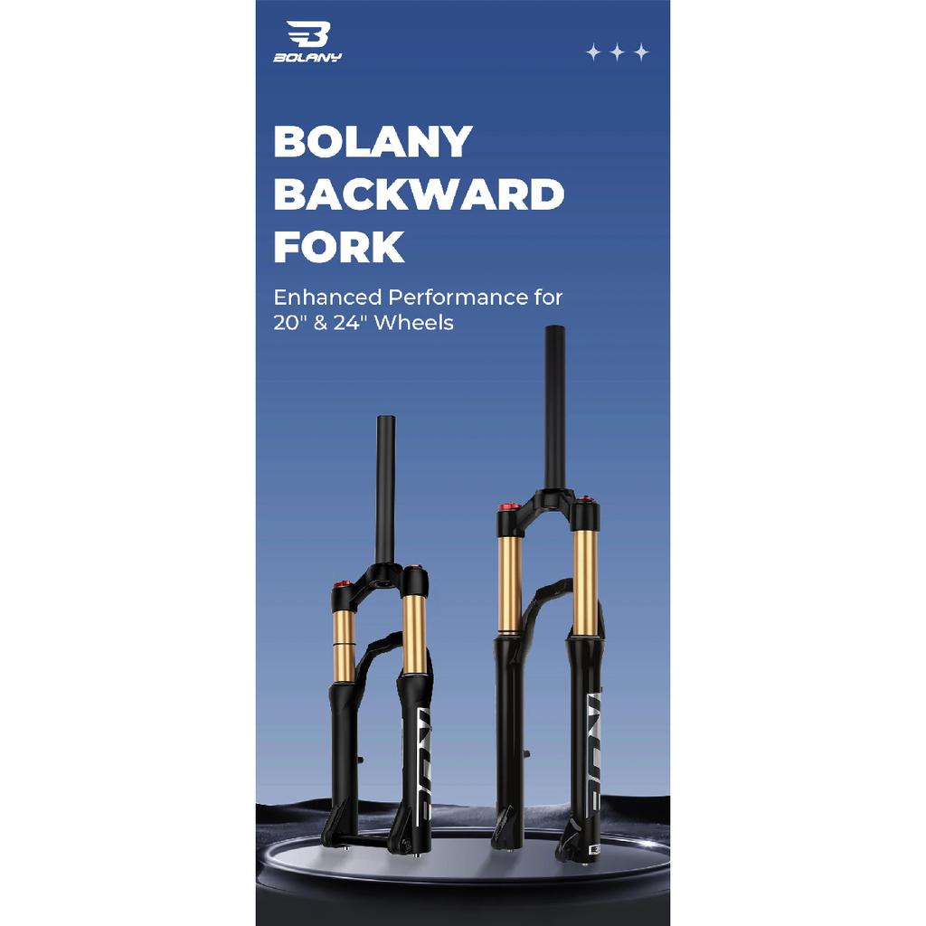 BOLANY Suspension Fork Mountain Bicycle 20/24 Inch Disc Brake Straight Tube Travel 100/135mm Bicycle Accessoires