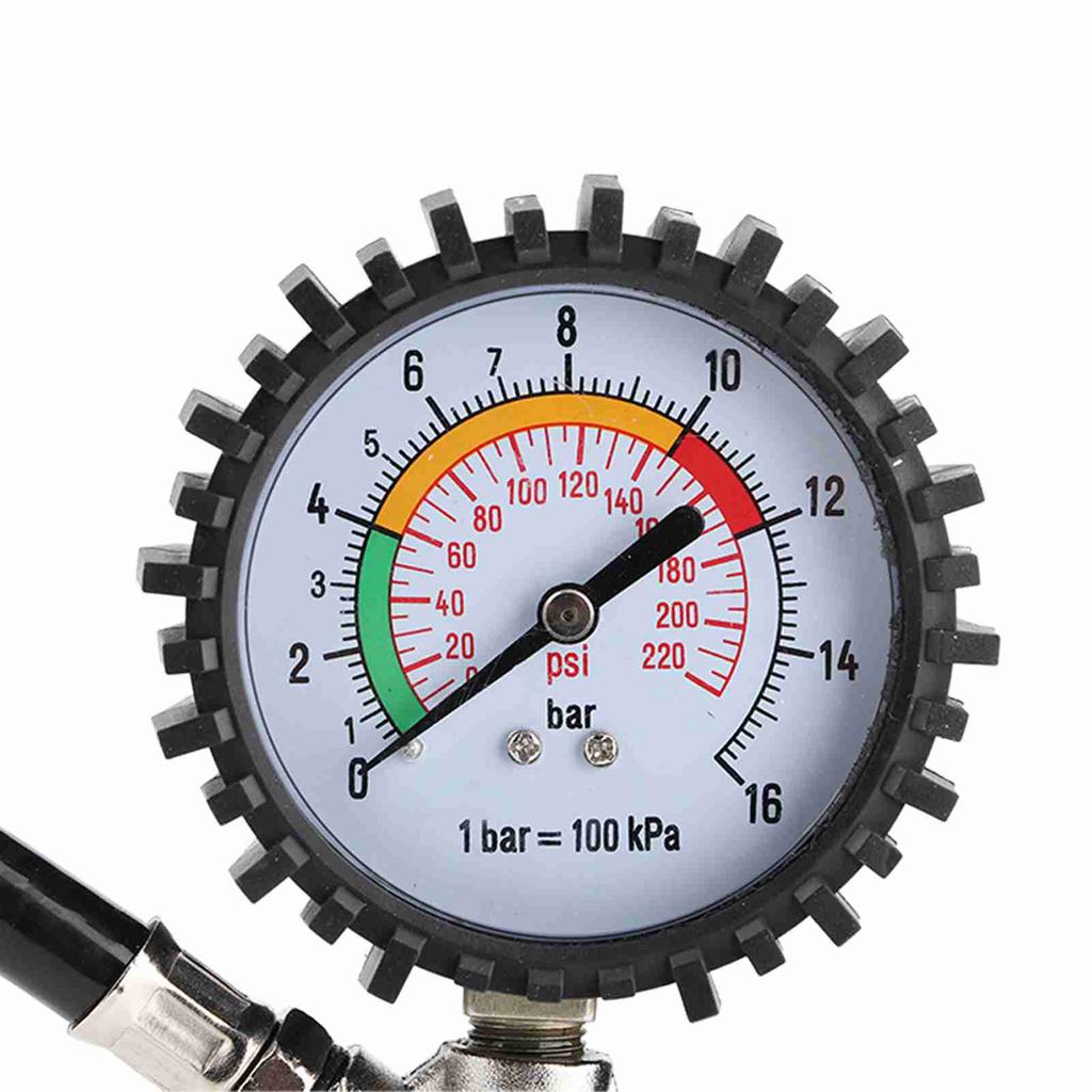 PC 8508 Multifunktionales Auto Automobil Reifenluftdruckmesser Aufpumpe Pistole Aufpumpmanometer