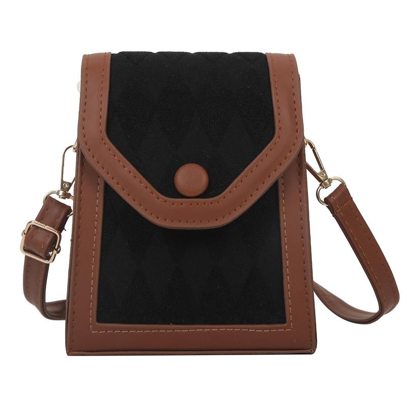 Handytasche für Frauen Umhängetasche Weibliche Mode eine Schulter Retro Kleine Quadratische Tasche Mini Handytasche Mini Umhängetasche