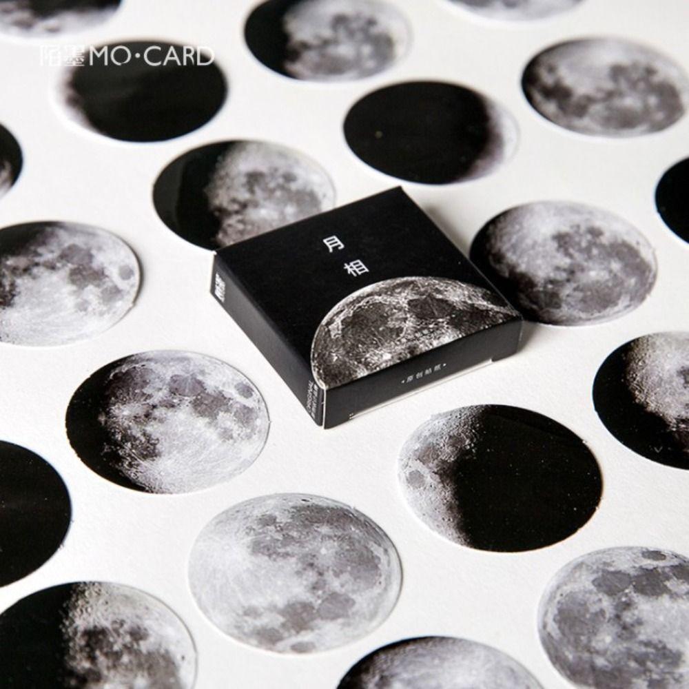 

225pcs White Stickers Black Washi Stickers Moon Phase Stickers astrology stickers DIY