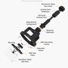 51/53/58mm Magnetic Dispersed Powder Needle Rotating Press Type Coffee Stirring Distribution Tools Adjustable Height Portable