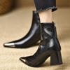 Designer Pointed Toe Women Modern Ankle Boots High Heels Short Booties Concise Office Lady Shoes