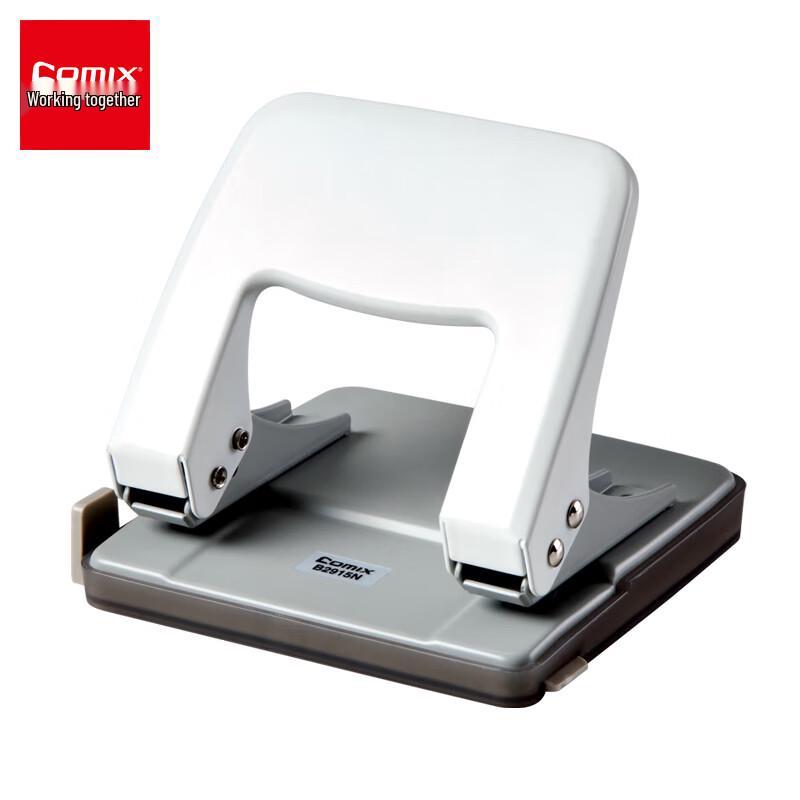 COMIX 2-Hole Paper Punch with Positioning Ruler