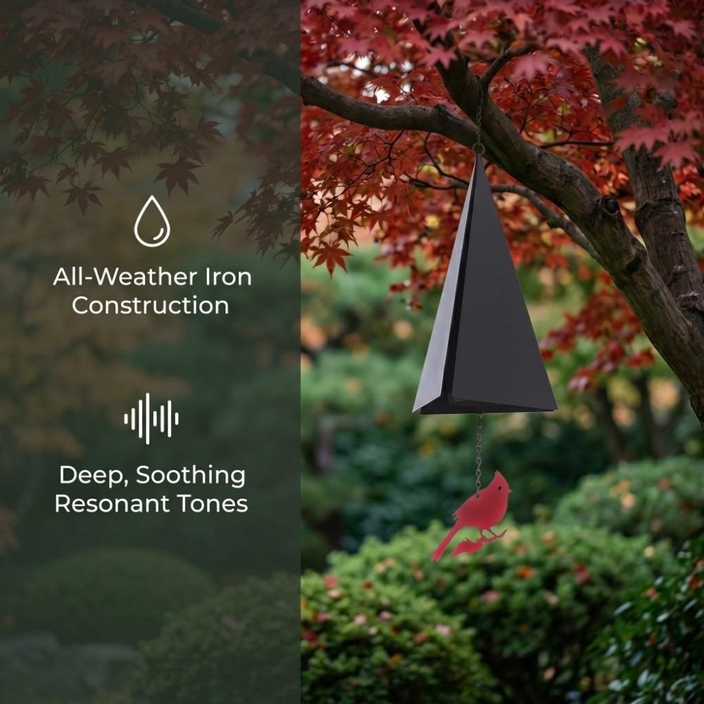 Creative Triangle Wind Chime Retro Metal Wind Bell Windcatcher Wind Chime Pendant Garden Ornament