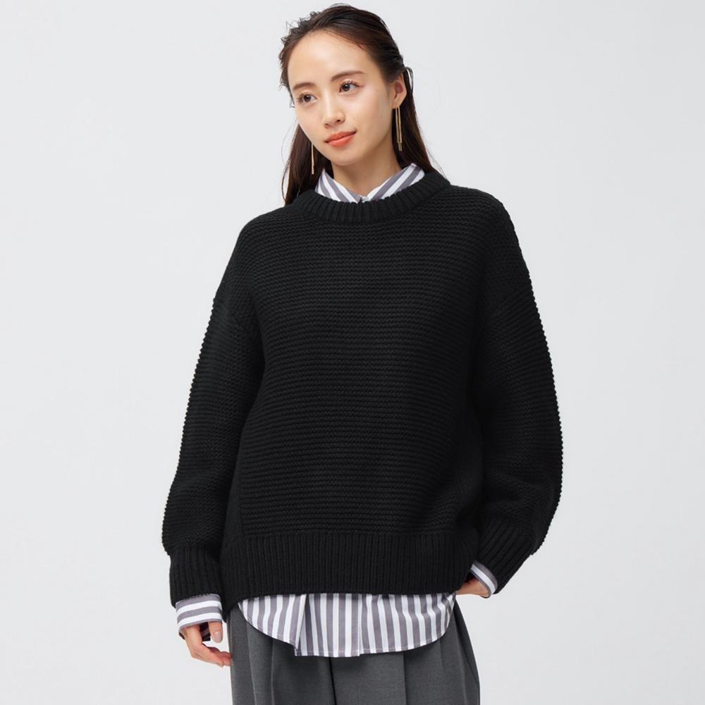 

свитер оверсайз с низкой посадкой GU (длинный рукав) +Е