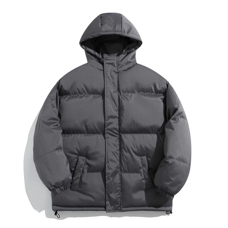 2025 Men's Winter Loose Hooded Cotton Jacket - Thick, Fashionable, Casual Outerwear