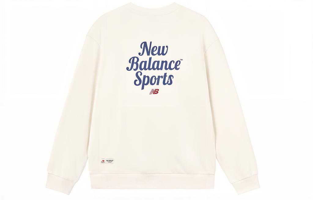 New Balance Sweatshirts Unisex Beige Crew Neck Moderate Regular 5CD38141-IV