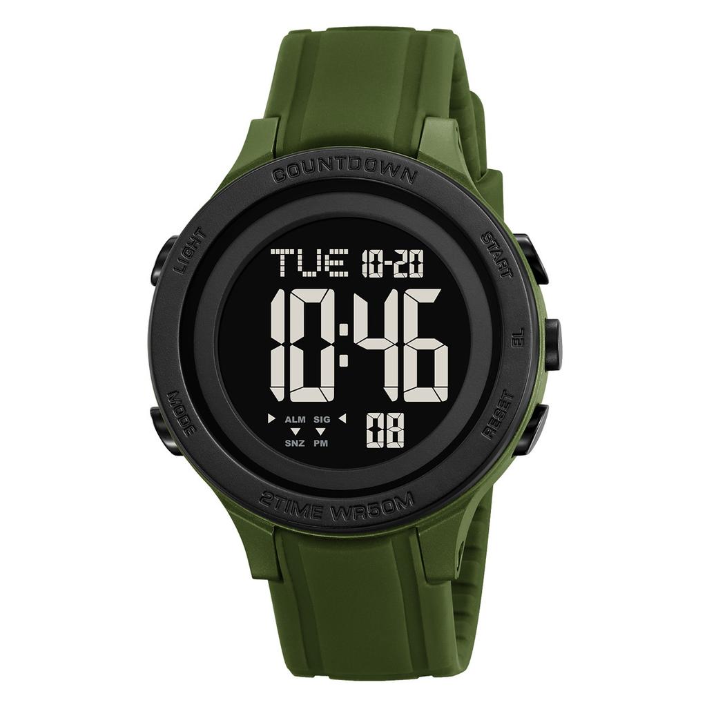 Men's Multifunctional Electronic Watch Black Outdoor Sports Fashion Watch Student Electronic Watch