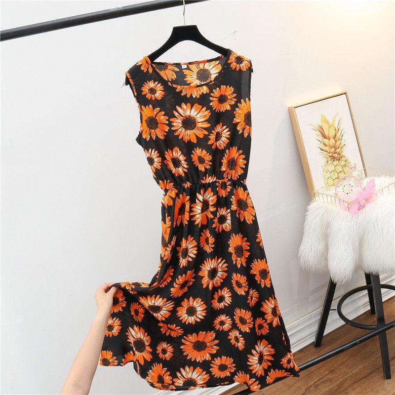 

Mother s Wear Casual Short-Sleeve T-Shirt Dress for Middle-Aged & Elderly Women - Trendy Summer Fashion L