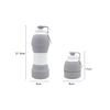 Silicone folding water bottle