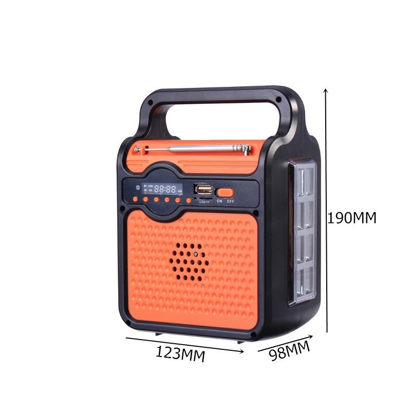 Solargeneratorsystem Solarpanel-Generator-Kit mit LED-Licht MP3-Radio Notbeleuchtung