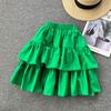 All-Match Cake Skirt Women's Summer French Retro High Waist Slimming Ruffled A-Line Skirt
