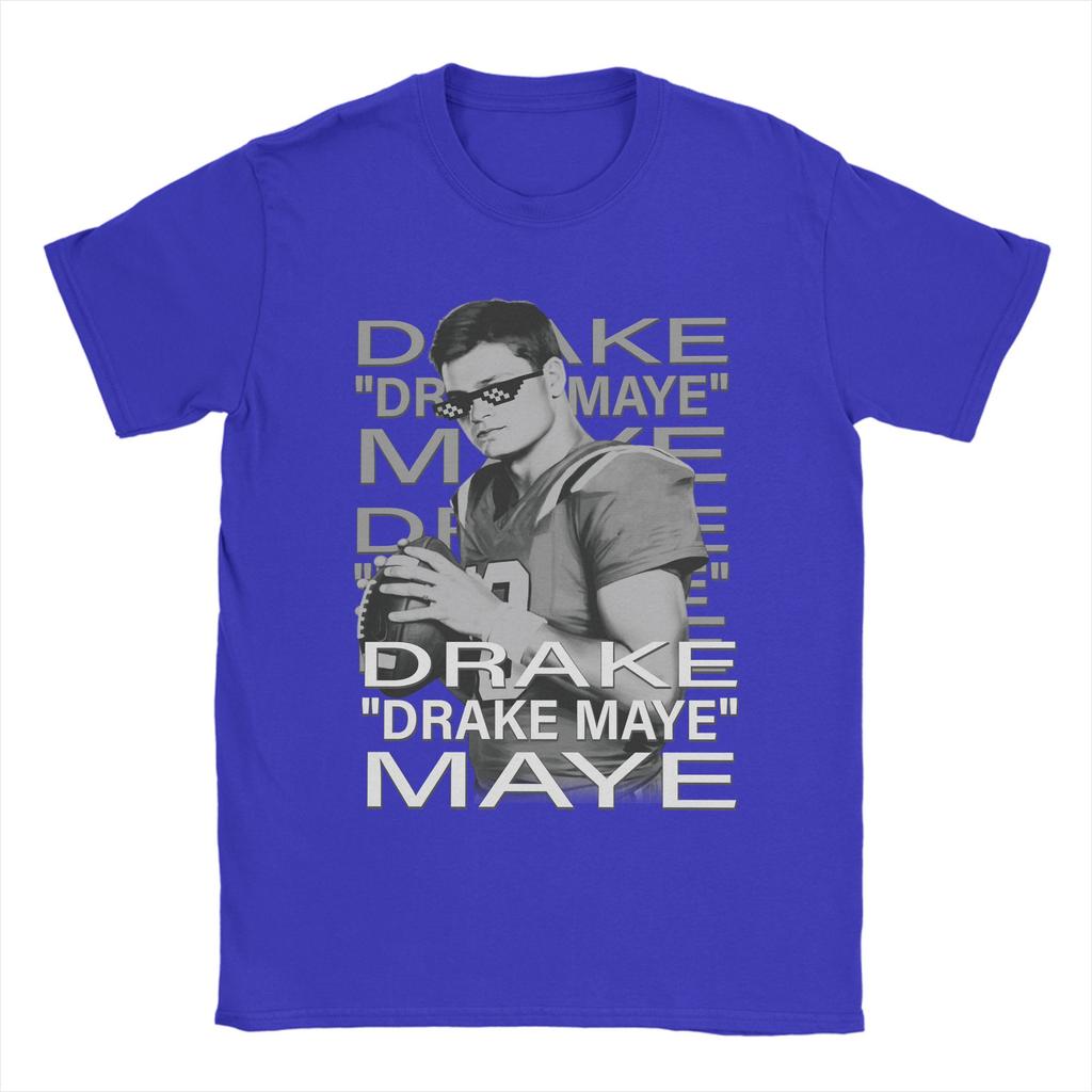 Men TShirt Drake Drake Maye Maye New England Patriots Funny Cotton Tees Short Sleeve  T Shirts Round Collar Tops Gift Idea