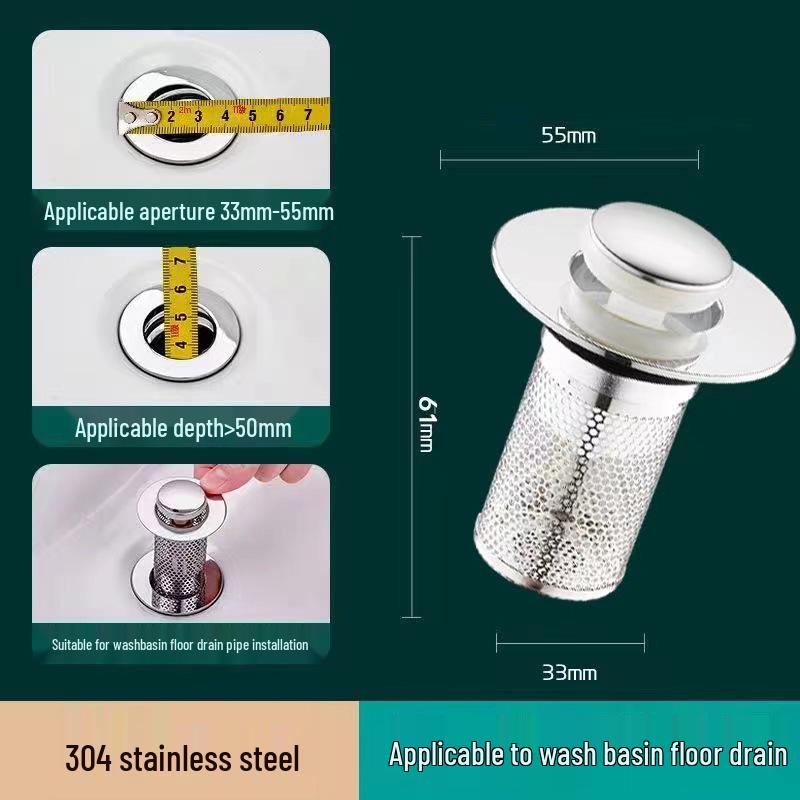 Edelstahl Badezimmer Bodenablauf Filter Kanaldeckel