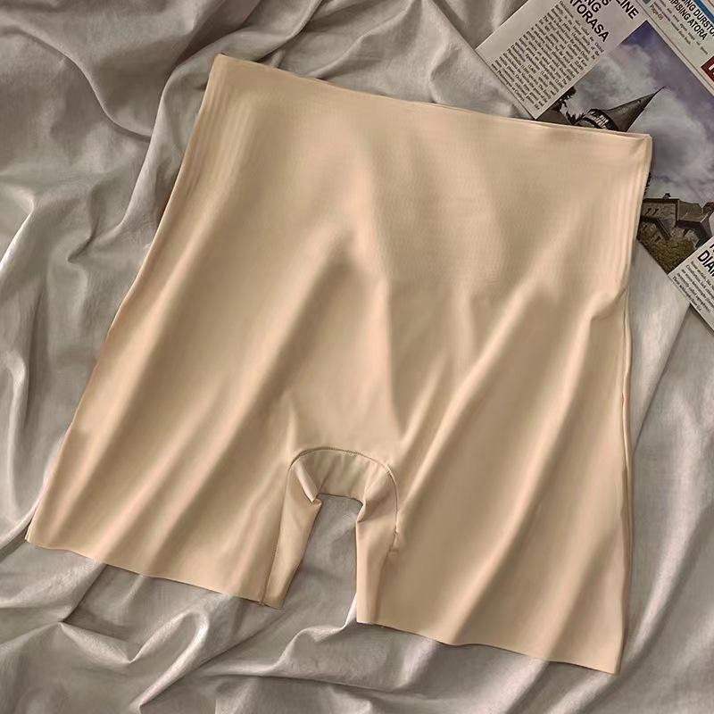 

High-Waisted Women s Safety Pants: Tummy Control, Butt Lifting, Ice Silk, Seamless, No Roll-Up, Thin Flat-Edged, Ideal for Under Skirts. XL (120-140 lbs)