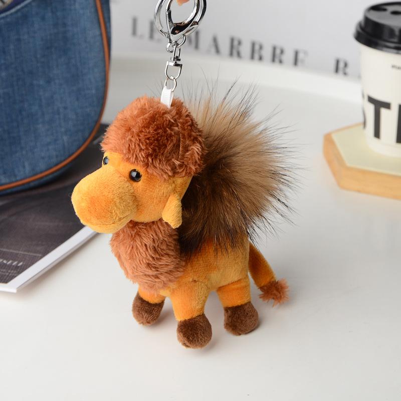 1 Stück Strauß Plüschtier Cartoon Anhänger Weiche Stoffpuppe Schlüsselanhänger Rucksack Auto Tasche Schlüsselring Dekor Kindergeschenk