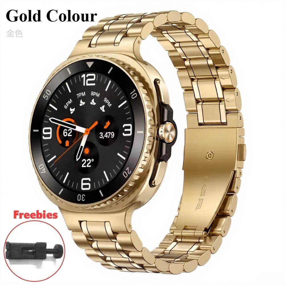 Metal Bracelet For Samsung Galaxy Watch 8 40mm 44mm Stainless Steel Strap Luxury Bussiness Band For Galaxy 8 Classic 46mm Accessories