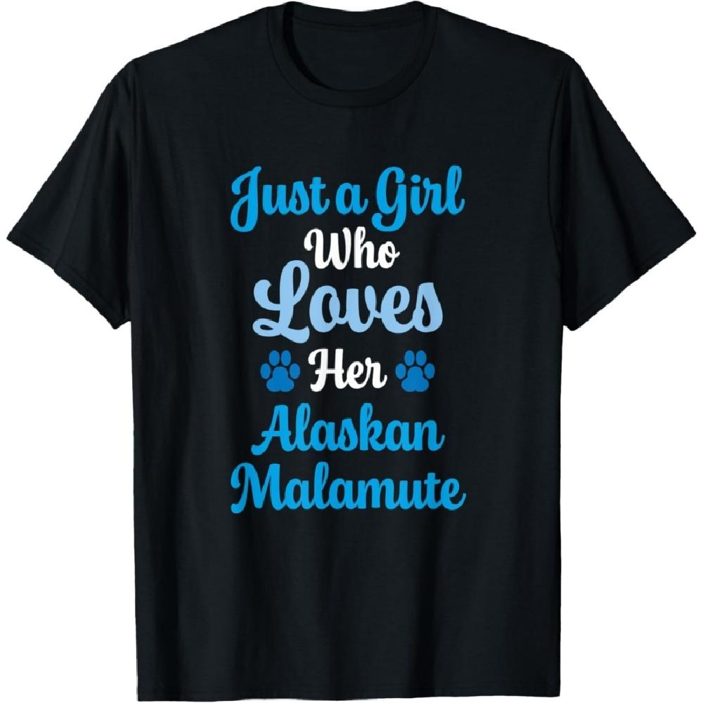 

Alaskan Malamute Gift for Women Who Love Alaskan Malamute T-Shirt S