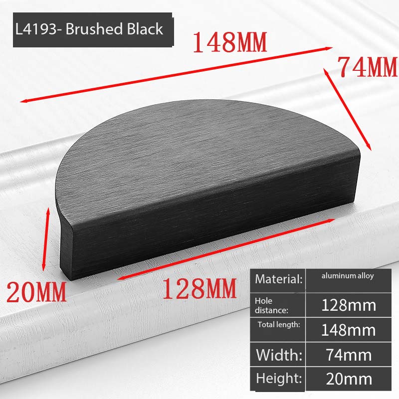 Wardrobe Door Handle Extended Champagne Color Modern Minimalist Light Luxury Sliding Drawer Cabinet Door Drawer Handle Furniture