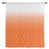 Moroccan Texture Orange Chiffon Sheer Curtains For Living Room Home Decoration Window Voile Tulle Curtain Drapes