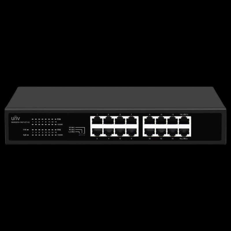 Uniview NSW2010-16GT-DT-V2 16-Port Gigabit Rack-Mount Switch CN-Stecker (Adapter enthalten)