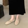Fashion Bailamos 2025 New Brand Women Flats Soft Leather Eelgant Dress Shoes Round Toe Shallow Slip On Ladies Casual Ballet Shoes