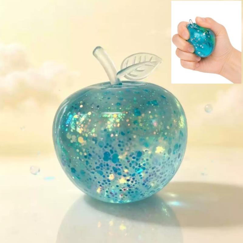 Stress Relief Toy Squishy Fruit Series Ball Slow Rebound Decompression Fidget Toy Anxiety Relief Desk Toy Gift