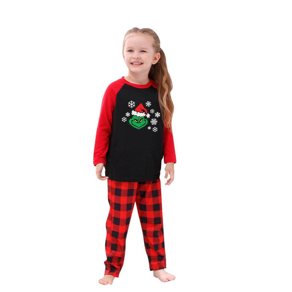 Prints Family Matching Long Sleeve Tops+Pants Set Family Matching Sets