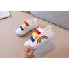 Child Boy Girl Canvas Hook Loop Flat Rainbow Shoes Spring Leisure Kids Non-slip Comfort Sneakers Shoe Toddlers Tennis Shoes