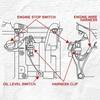 Engine Accessories for GX240 GX270 GX340 GX390 GX240U2 Engine Stop Switches 35120-Z5T-003 Plastic Stop Switches Easy Install
