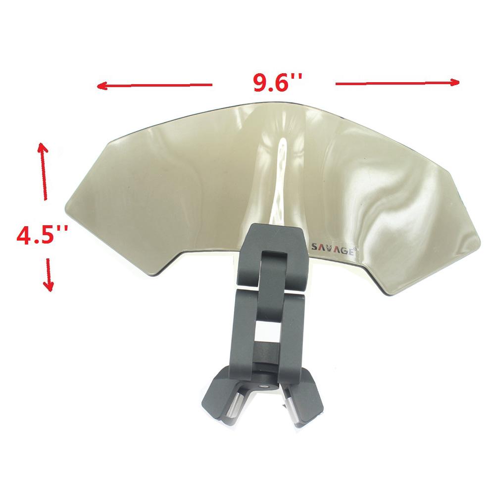 Universal Motorcycle Windshield Airflow Adjustable Windscreen Extension Deflector Windshield Spoiler