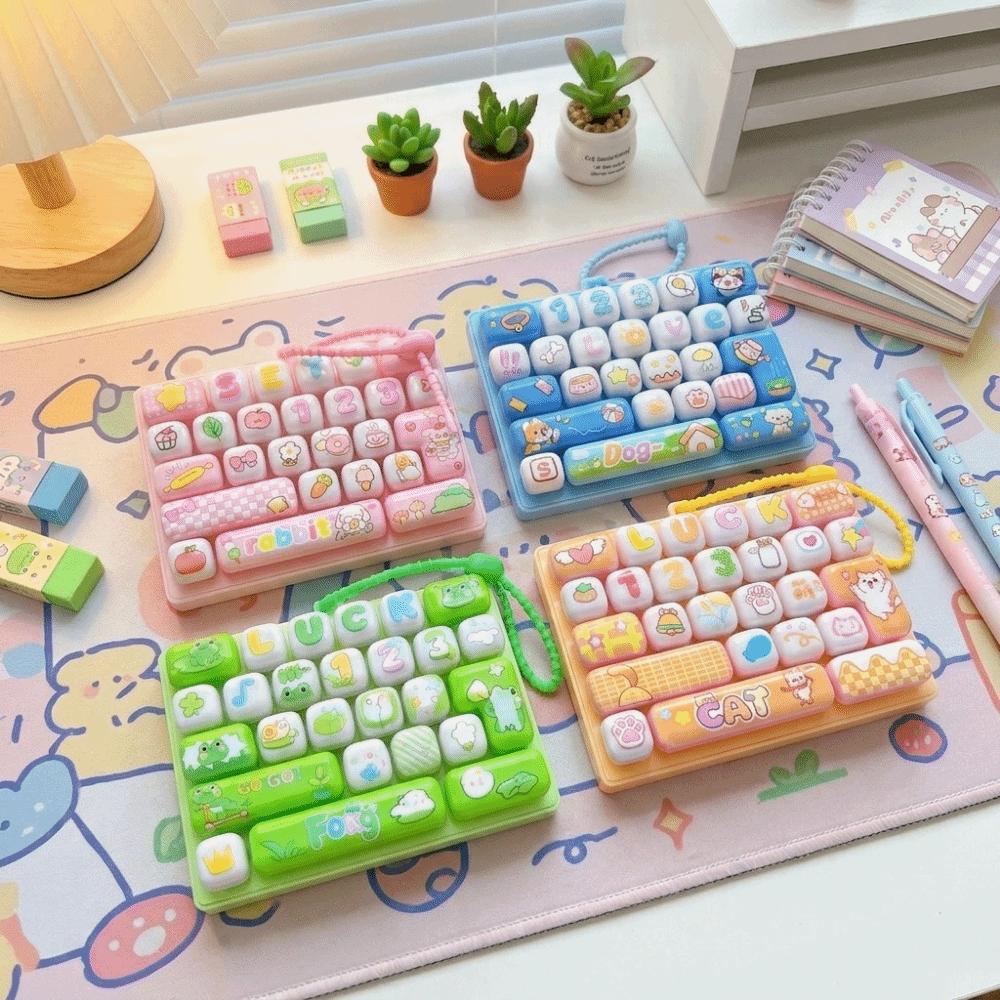Cute Mini Keyboard Pendant 26 Key Button Fidget Toy 26 Key Keyboard Keychain Children's Bag