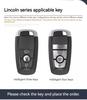 Car Key Case Cover Shell Bag Auto for Lincoln Continental MKC MKZ MKX Navigator Z Nautilus Aviator Corsair 2017 2018 2019 2022 UU111