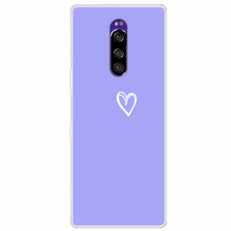 Funda de Silicona Suave para Sony Xperia 1 Funda Moda Transparente Fundas de Teléfono Tigre para Sony Xperia1 XZ4 SO-03L SOV40 J8110 Coque Parachoques
