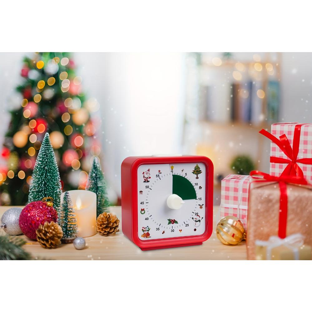 Timer visivo silenzioso da 60 minuti, strumento per l'autodisciplina, per studio, riunioni, esami, cucina, gadget multiuso, regalo di Natale