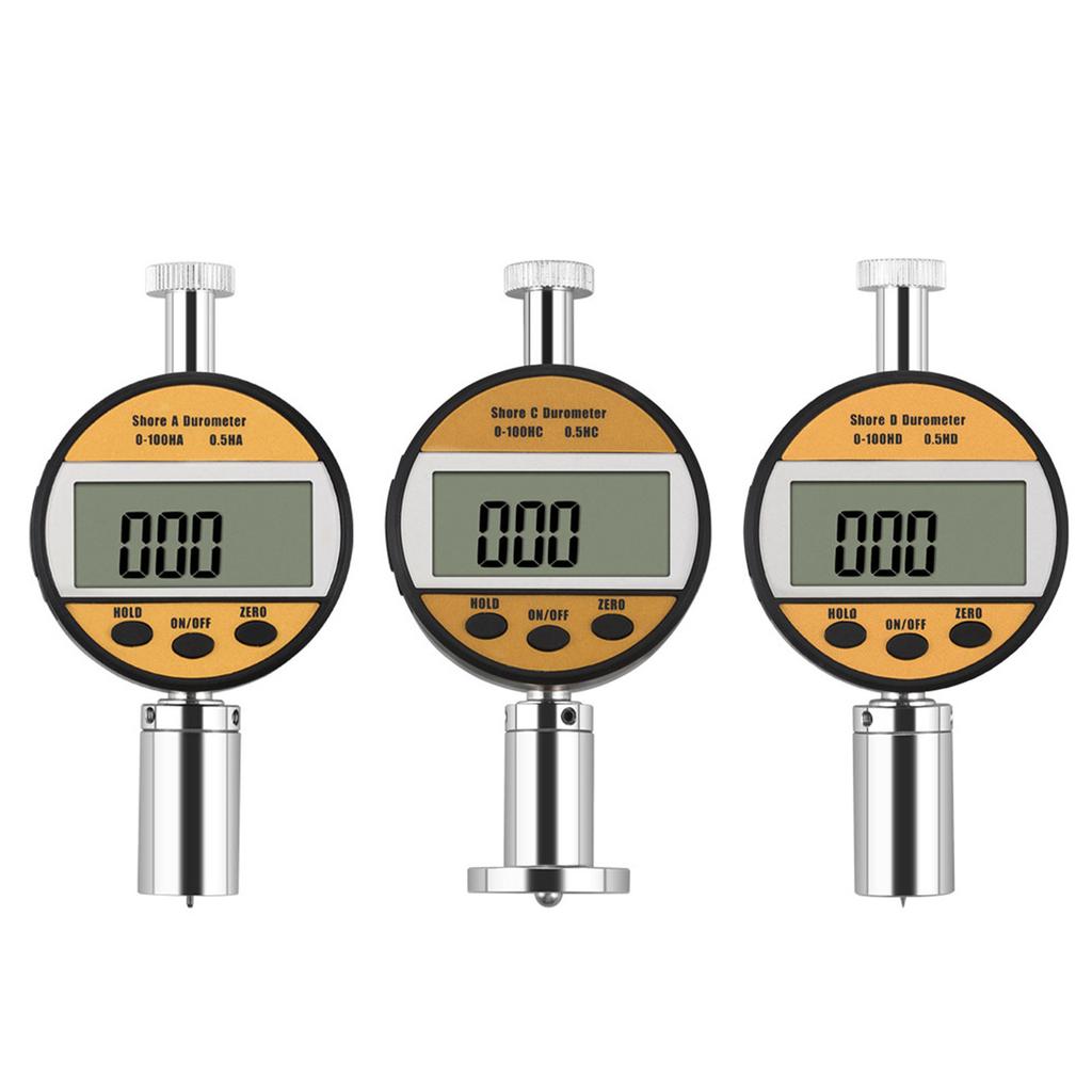 Hardness Tester Meter Portable Shore Hardness Tester with LCD Display High Precision Digital Durometer Sclerometer