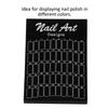 50Pcs Nail Art False Tips Chart Display Board   Nailtips Polish Gel Color Card (White)