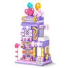 City Building Blocks Candy Shop Gingerbread House Model Set Desktop Decor Kids DIY Toys Christmas Birthday Gift