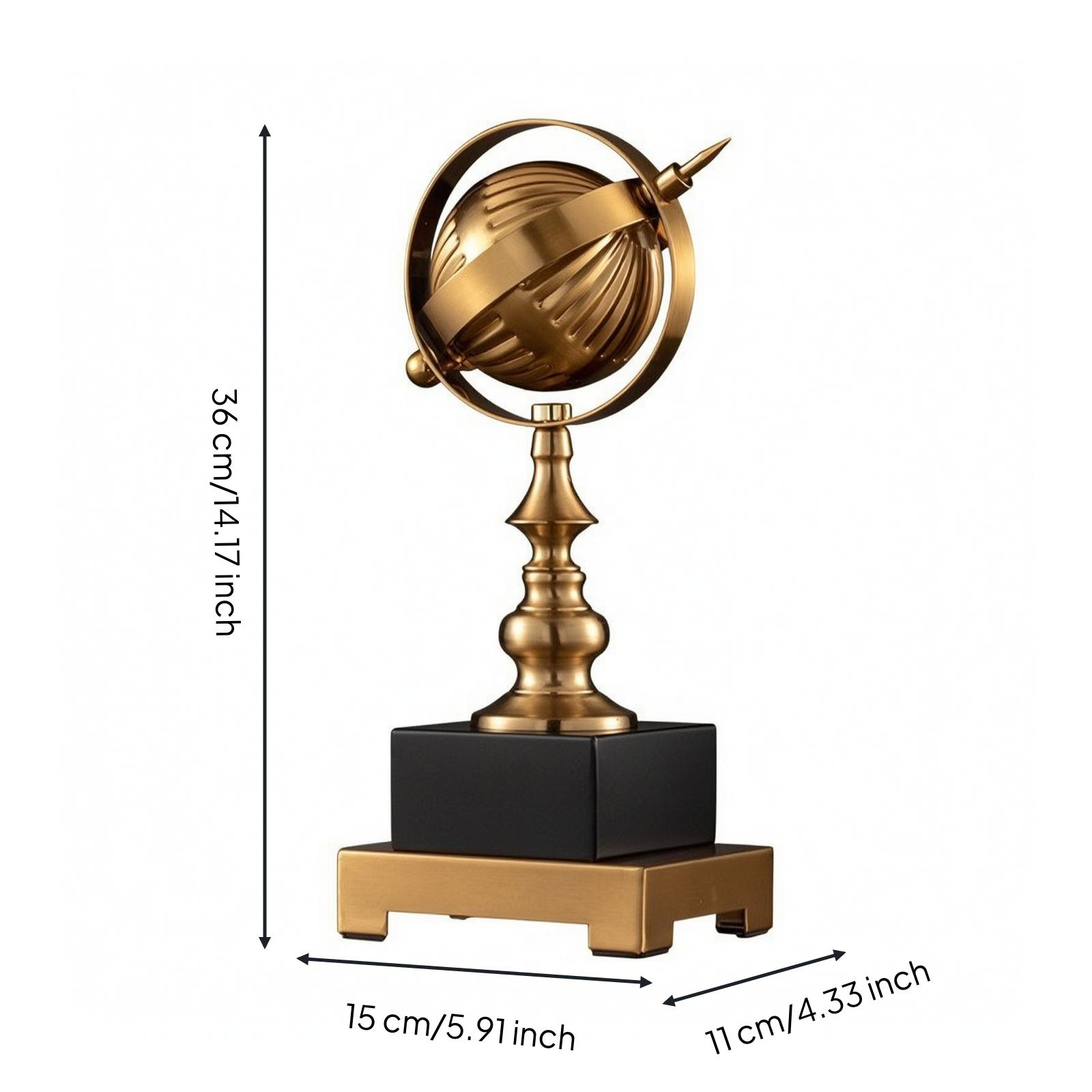 360-Degree Metal Globe | Rotating Design