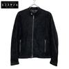 TAGLIATORE ASI20-02 STANFORD/Stanford Lambskin Suede Single Riders Jacket Jacket 48 blackUsed