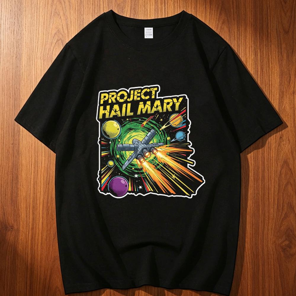 Project Hail Mary cotton tshirt Unisex korean clothes Pastel s Pop Culture tshirt Grunge Pop Culture s Gothic graphic