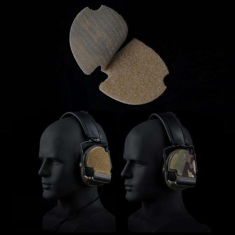 2Pcs Camouflage Earmuff Sticker Camouflage Tape Sticker Headphone Sticker Patches Outdoor Headphone Cover Earmuff Cover