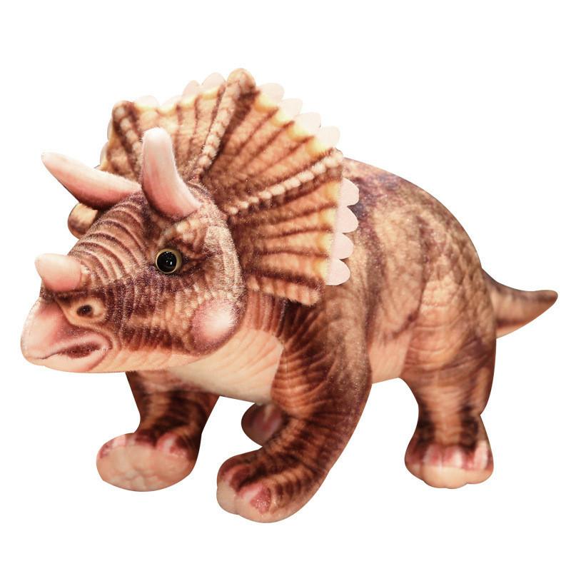 Plush Triceratops Dinosaur Toy Stuffed Animal Doll Cute Decoration Kids Gift