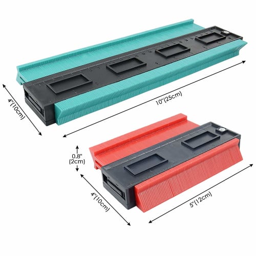 Contour Gauge, Measuring Gauge, for DIY Duplication, Curve Measurement, Profile Gauge, Irregularity Measuring Tool, Made of ABS Plastic