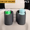 1/2pc Leather Car Door Cup Holder Storage Box Universal Seat Back Organizer Back Clip Design Drink Rack Back Seat Cup Storage