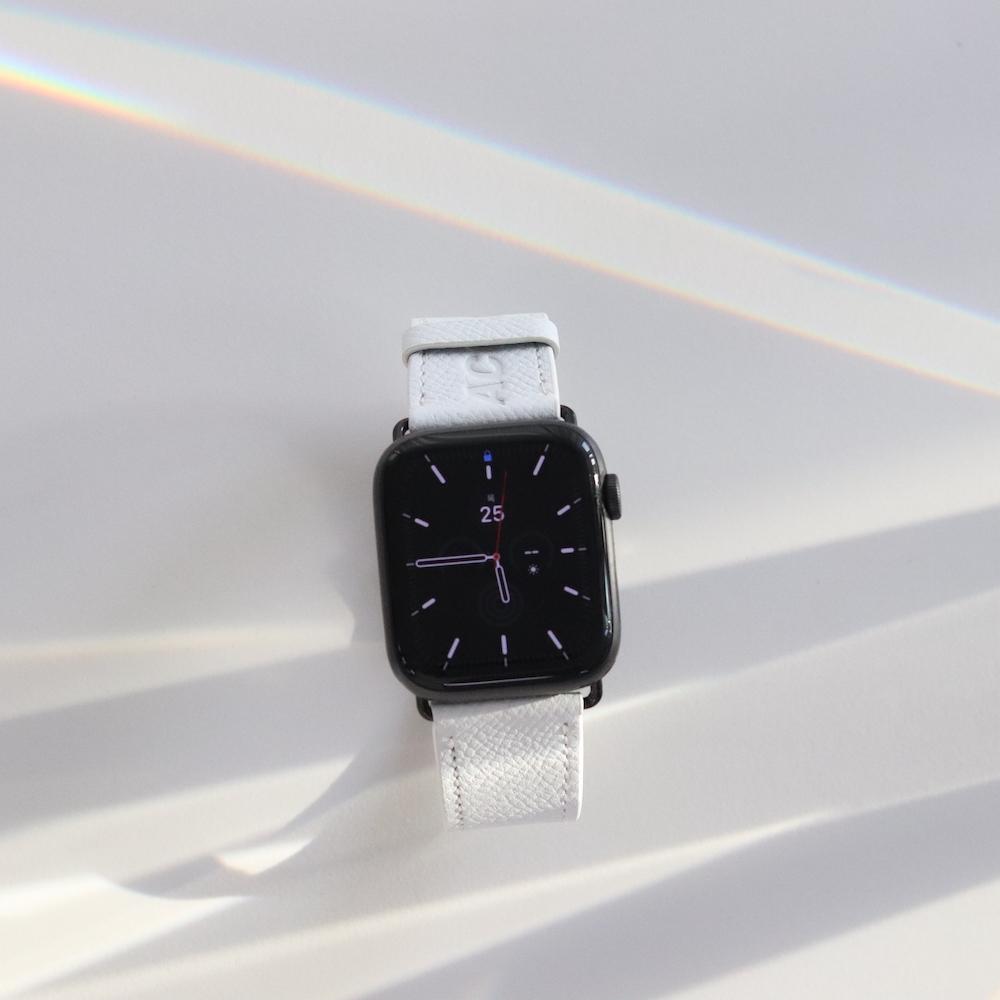 APOSTROPHE COMMA Leather Work Apple Watch Strap Leather Band_Light Purple