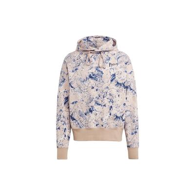 Adidas Teljes Nyomtatású Hosszú Ujjú Kapucnis Pulóver Unisex Pulóver Ezüst HR6993